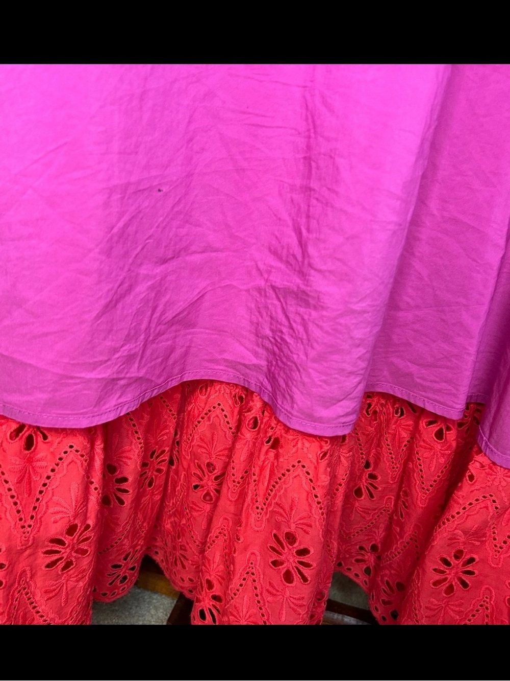 ❤️ Vineyard Vines Red Eyelet Maxi Dress ❤️ size 10 - Picture 7 of 9